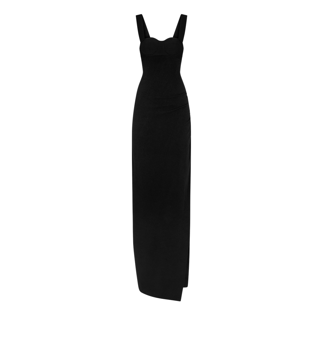 VESTIDO DE NOCHE DE PUNTO DE VISCOSA ELÁSTICA