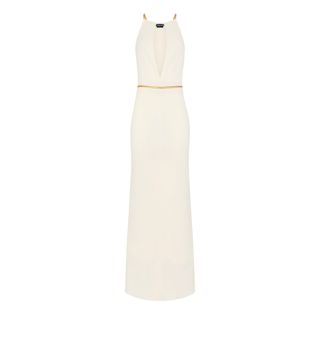 VESTIDO DE NOCHE SIN MANGAS CON ABERTURAS