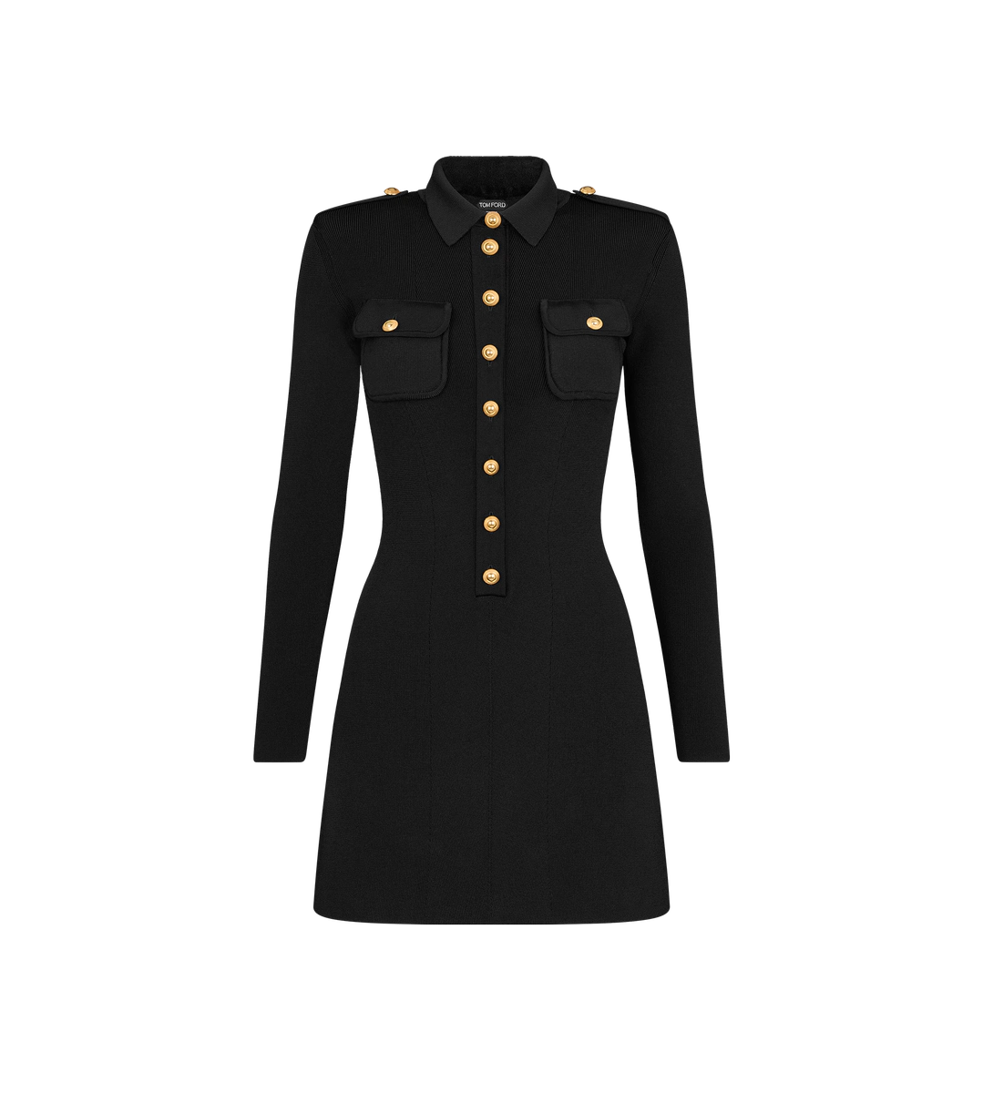 VESTIDO MINI POLO DE PUNTO ACANALADO