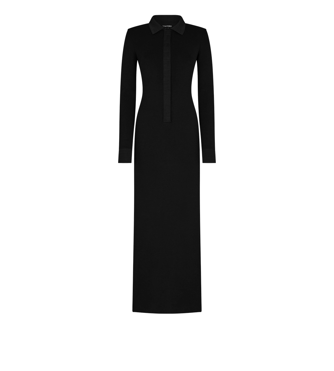 VESTIDO POLO MÁXIMO DE LANA ELÁSTICA CON AGUJA COMPLETA