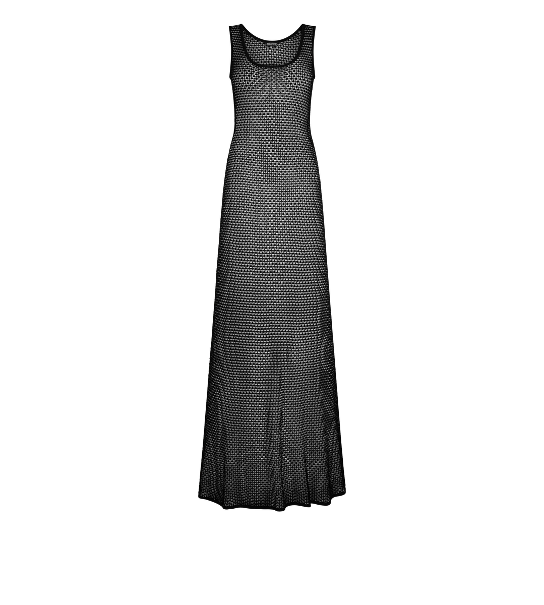 VESTIDO SIN MANGAS CON ESCOTE CRUDO