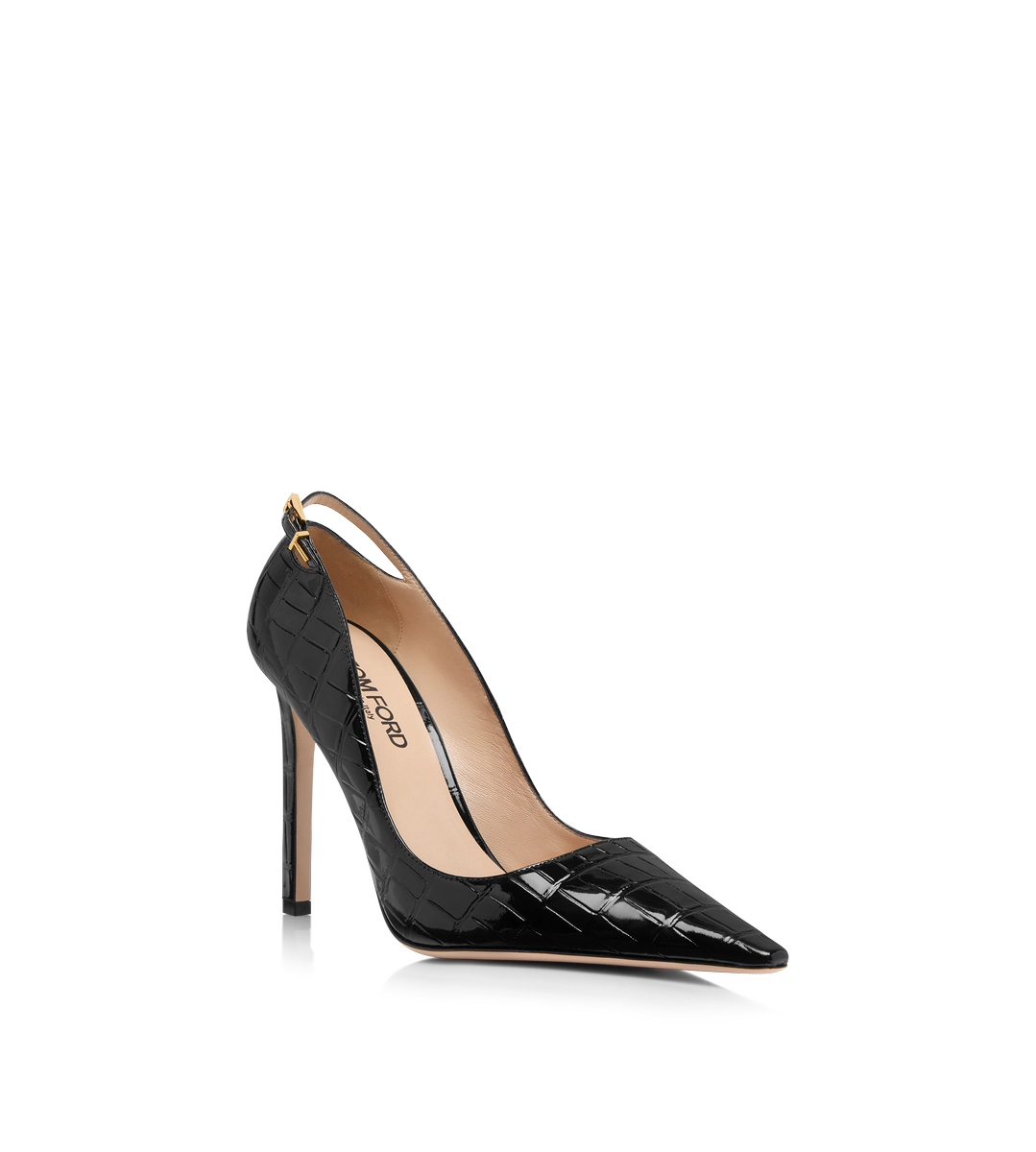 ZAPATO DE SALÓN ANGELINA DE PIEL DE COCODRILO ESTAMPADO