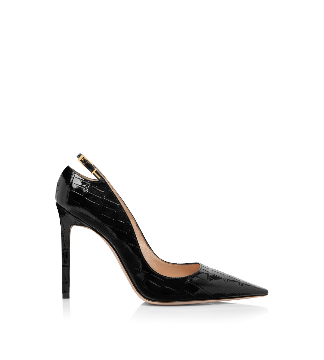 ZAPATO DE SALÓN ANGELINA DE PIEL DE COCODRILO ESTAMPADO